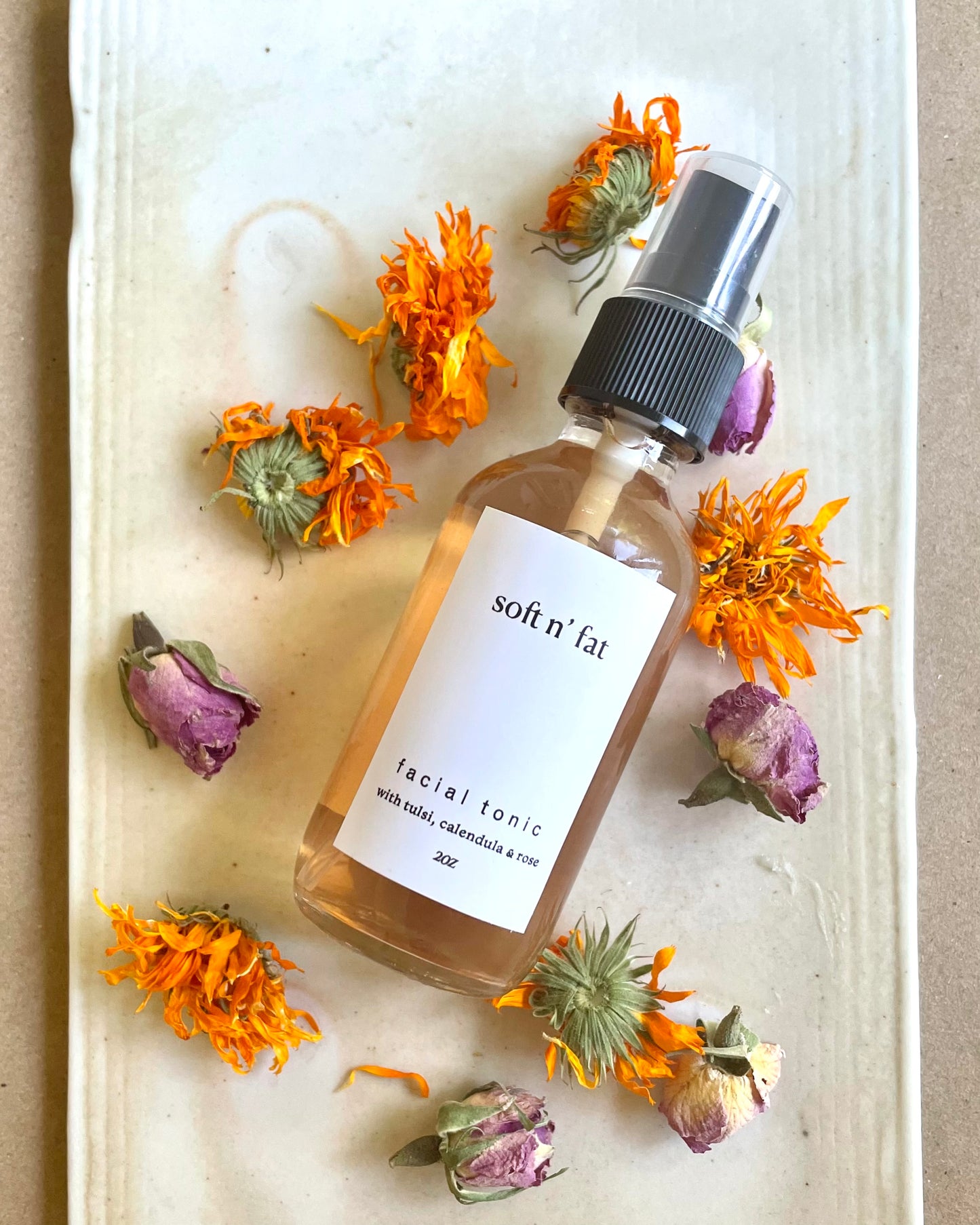 Clarifying Facial Tonic (Hibiscus, Tulsi & Rose)