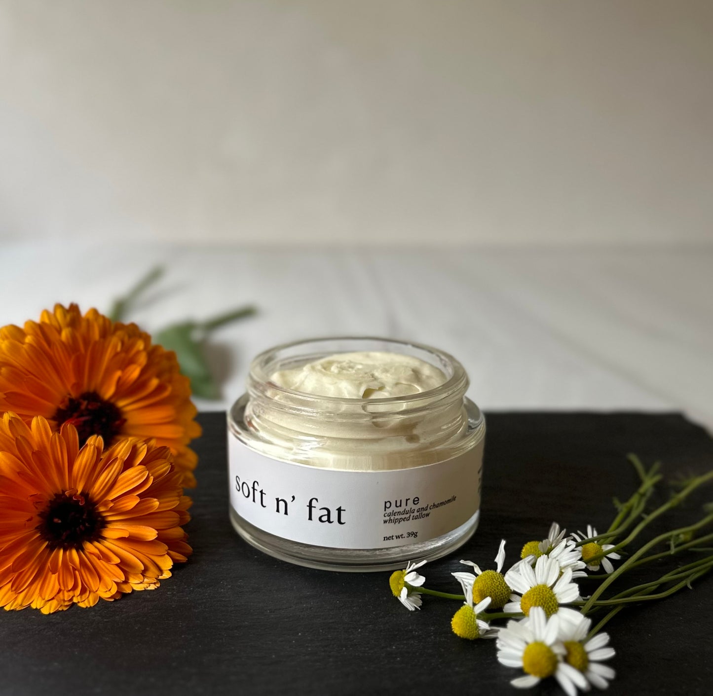 PURE 100% Calendula Chamomile Infused Whipped Tallow